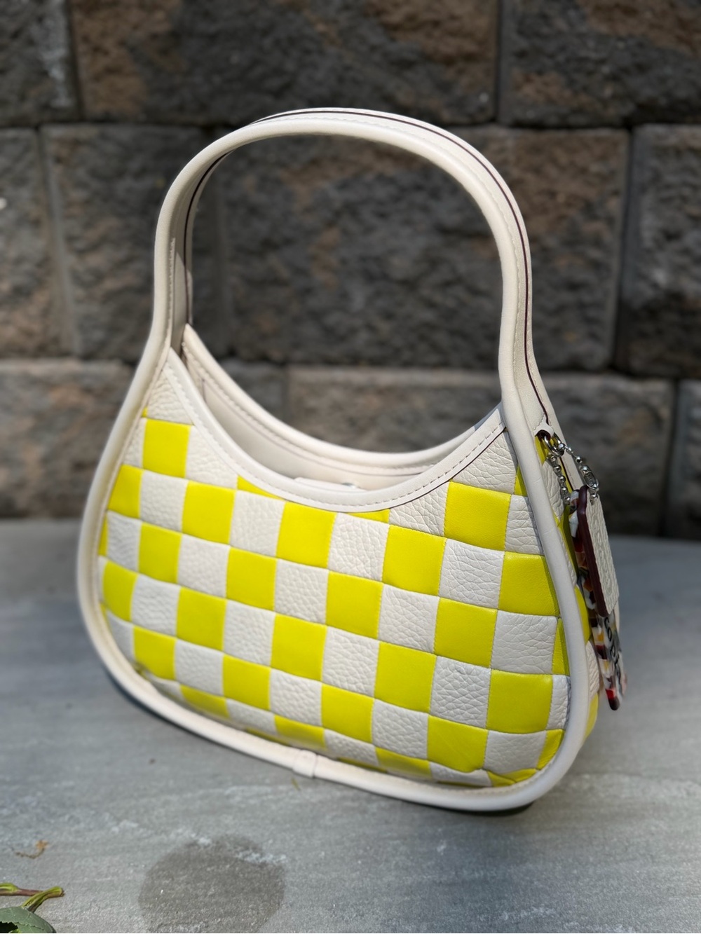 Coachtopia Ergo Shoulder Bag In Upcrafted Leather in Bright Yellow Chalk